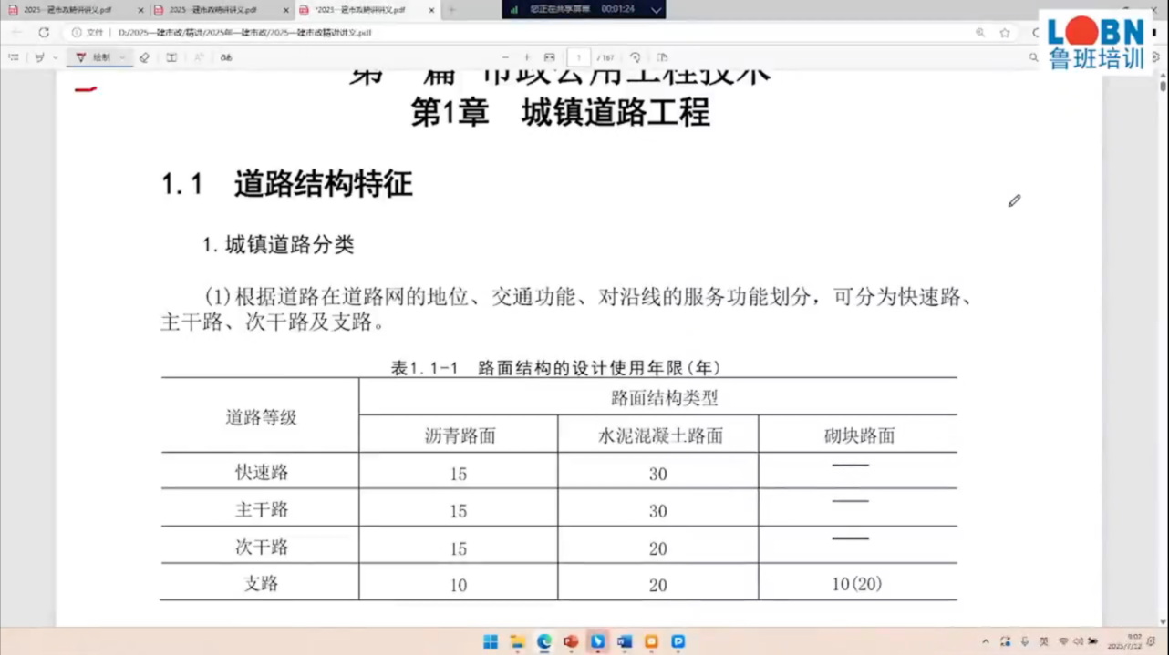 2025一建市政精講（北京）